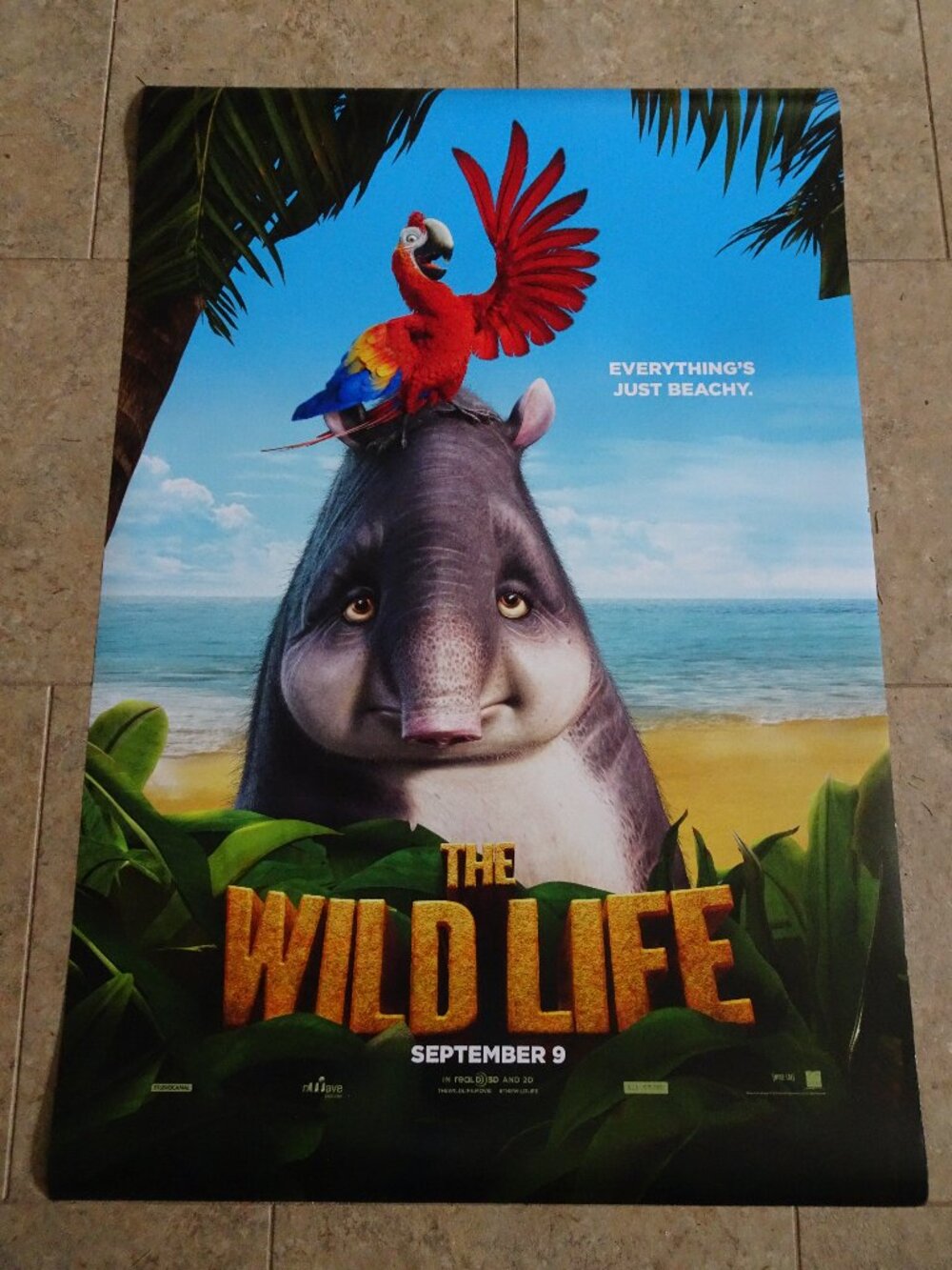 The Wild Life - Movie Poster with Rosie the Tapir - Advanced - Beachy